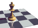 King Chess Piece Falling